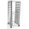 Lockwood Manufacturing Full Height 14 Tray Rack, Adjust Slides, 4.5" Centers, 17"-23" Wide Pans RR69-UA14 - alternate 1